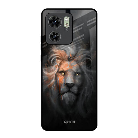 Devil Lion Motorola Edge 40 Glass Back Cover Online