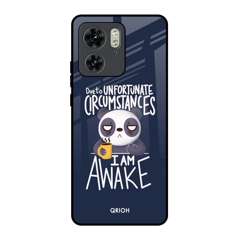 Struggling Panda Motorola Edge 40 Glass Back Cover Online