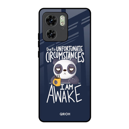 Struggling Panda Motorola Edge 40 Glass Back Cover Online