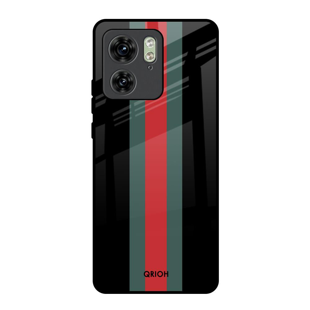 Vertical Stripes Motorola Edge 40 Glass Back Cover Online