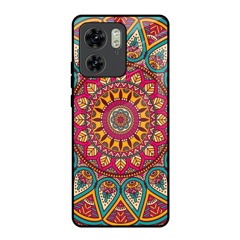 Elegant Mandala Motorola Edge 40 Glass Back Cover Online