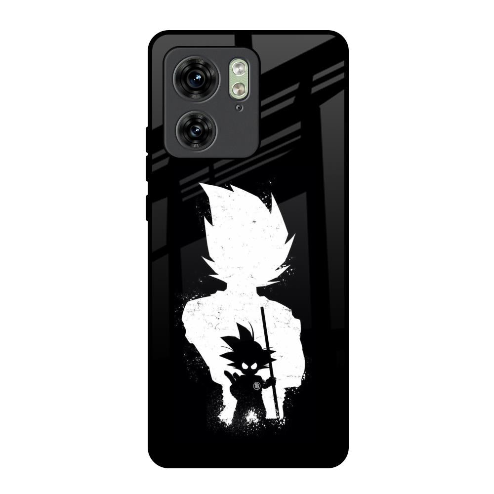 Monochrome Goku Motorola Edge 40 Glass Back Cover Online