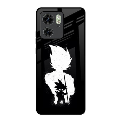 Monochrome Goku Motorola Edge 40 Glass Back Cover Online