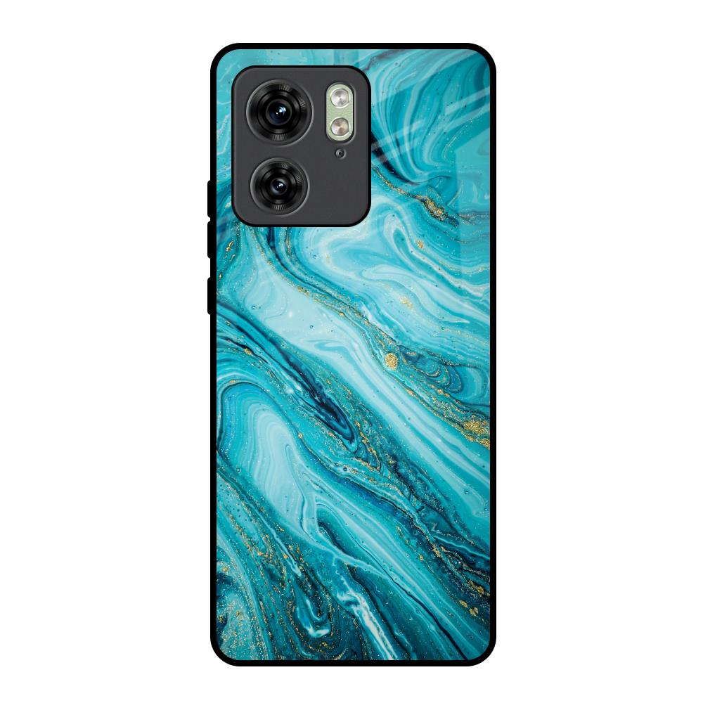 Ocean Marble Motorola Edge 40 Glass Back Cover Online