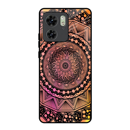 Floral Mandala Motorola Edge 40 Glass Back Cover Online