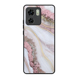 Pink & Gold Gllitter Marble Motorola Edge 40 Glass Back Cover Online
