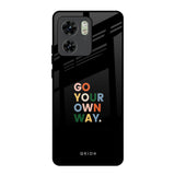 Go Your Own Way Motorola Edge 40 Glass Back Cover Online