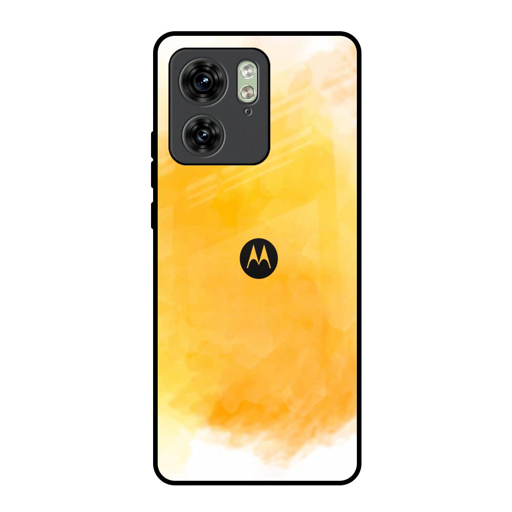 Rustic Orange Motorola Edge 40 Glass Back Cover Online