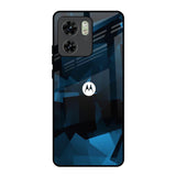 Polygonal Blue Box Motorola Edge 40 Glass Back Cover Online