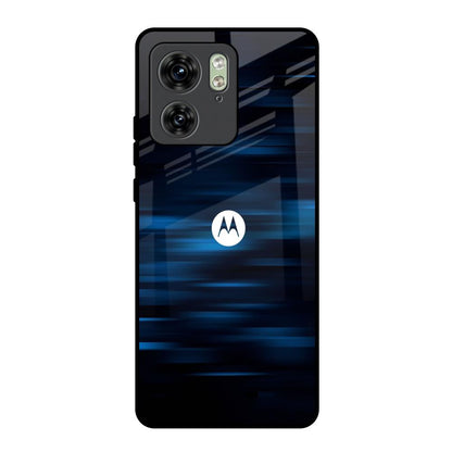 Blue Rough Abstract Motorola Edge 40 Glass Back Cover Online