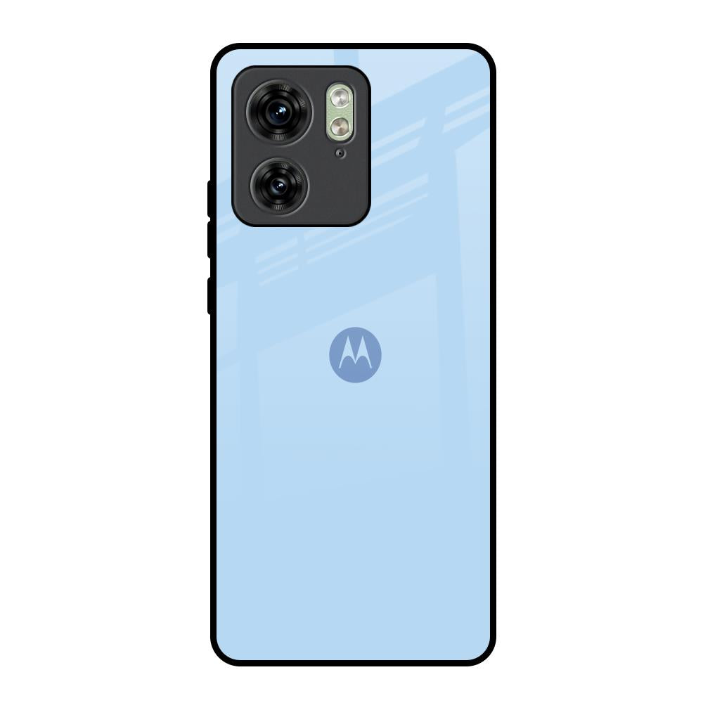 Pastel Sky Blue Motorola Edge 40 Glass Back Cover Online