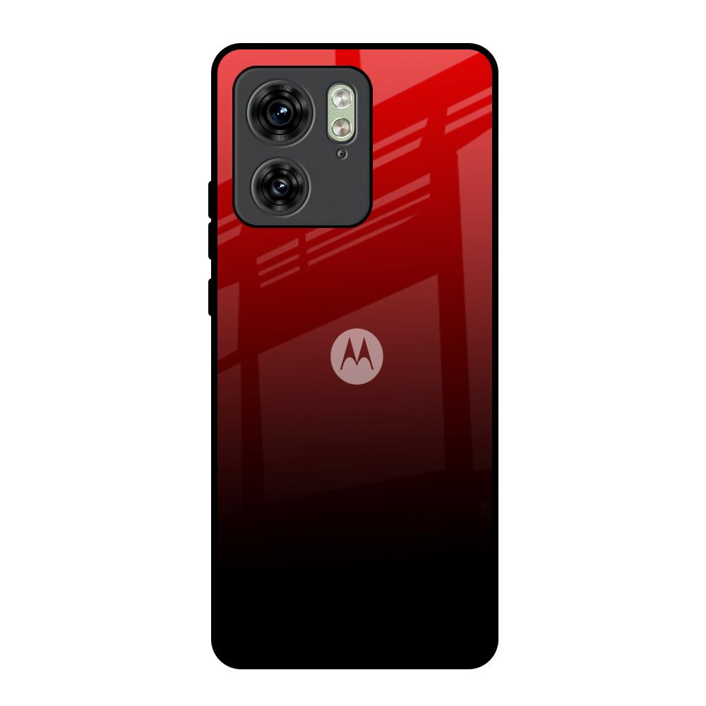 Maroon Faded Motorola Edge 40 Glass Back Cover Online