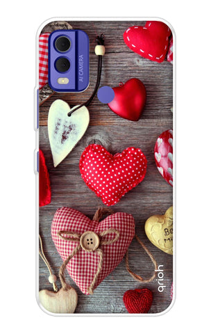Valentine Hearts Nokia C22 Back Cover