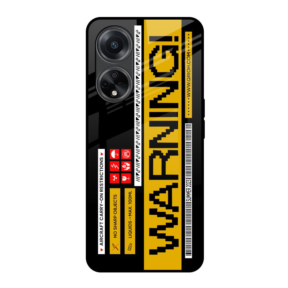 Aircraft Warning Oppo F23 5G Glass Back Cover Online