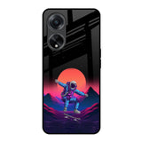 Retro Astronaut Oppo F23 5G Glass Back Cover Online