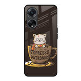 Tea With Kitty Oppo F23 5G Glass Back Cover Online