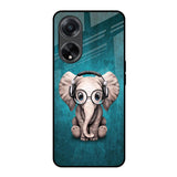 Adorable Baby Elephant Oppo F23 5G Glass Back Cover Online