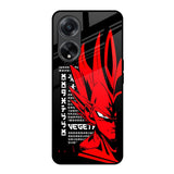 Red Vegeta Oppo F23 5G Glass Back Cover Online