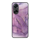 Purple Gold Marble Oppo F23 5G Glass Back Cover Online