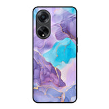 Alcohol ink Marble Oppo F23 5G Glass Back Cover Online