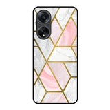 Geometrical Marble Oppo F23 5G Glass Back Cover Online