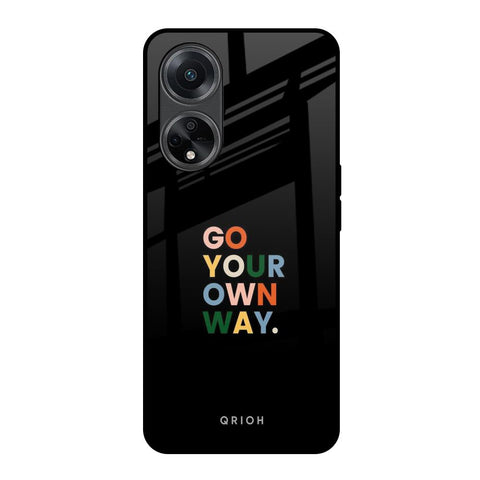 Go Your Own Way Oppo F23 5G Glass Back Cover Online