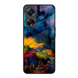 Multicolor Oil Painting Oppo F23 5G Glass Back Cover Online