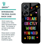 Magical Words Glass Case for Oppo F23 5G