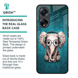Adorable Baby Elephant Glass Case For Oppo F23 5G
