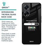 Error Glass Case for Oppo F23 5G