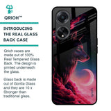 Moon Wolf Glass Case for Oppo F23 5G