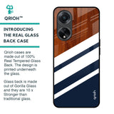 Bold Stripes Glass Case for Oppo F23 5G