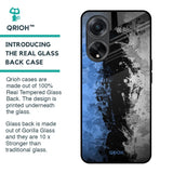 Dark Grunge Glass Case for Oppo F23 5G