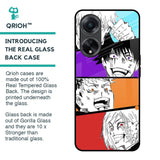 Anime Sketch Glass Case for Oppo F23 5G