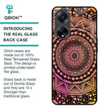 Floral Mandala Glass Case for Oppo F23 5G