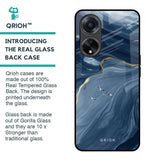 Deep Ocean Marble Glass Case for Oppo F23 5G