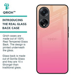Pastel Pink Gradient Glass Case For Oppo F23 5G