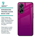 Magenta Gradient Glass Case For Oppo F23 5G