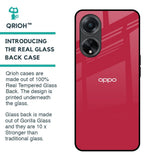 Solo Maroon Glass case for Oppo F23 5G