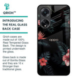Tropical Art Flower Glass Case for Oppo F23 5G