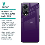 Dark Purple Glass Case for Oppo F23 5G