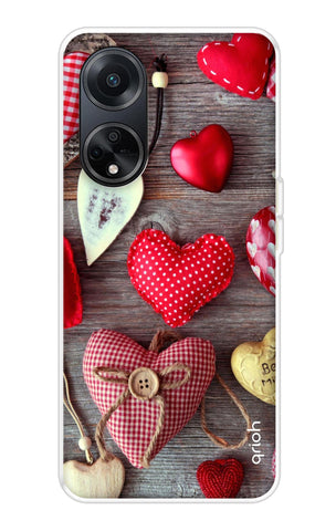 Valentine Hearts Oppo F23 5G Back Cover