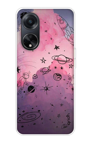 Space Doodles Art Oppo F23 5G Back Cover
