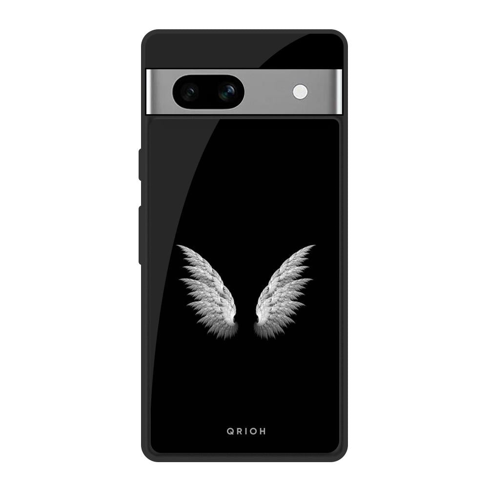 White Angel Wings Google Pixel 7A Glass Back Cover Online