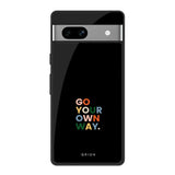 Go Your Own Way Google Pixel 7A Glass Back Cover Online