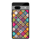 Multicolor Mandala Google Pixel 7A Glass Back Cover Online