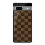 Brown Block Google Pixel 7A Glass Back Cover Online