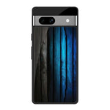 Grey & Blue Wooden Texture Google Pixel 7A Glass Back Cover Online