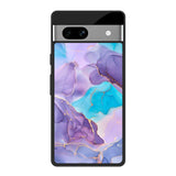 Alcohol ink Marble Google Pixel 7A Glass Back Cover Online