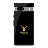 Black Gold Deer Google Pixel 7A Glass Back Cover Online